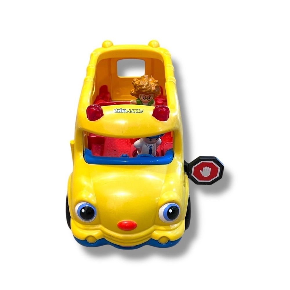 Little‎ People Lil' Movers Baby School Bus Fisher-Price and 2 Figures WORKS - Picture 2 of 9